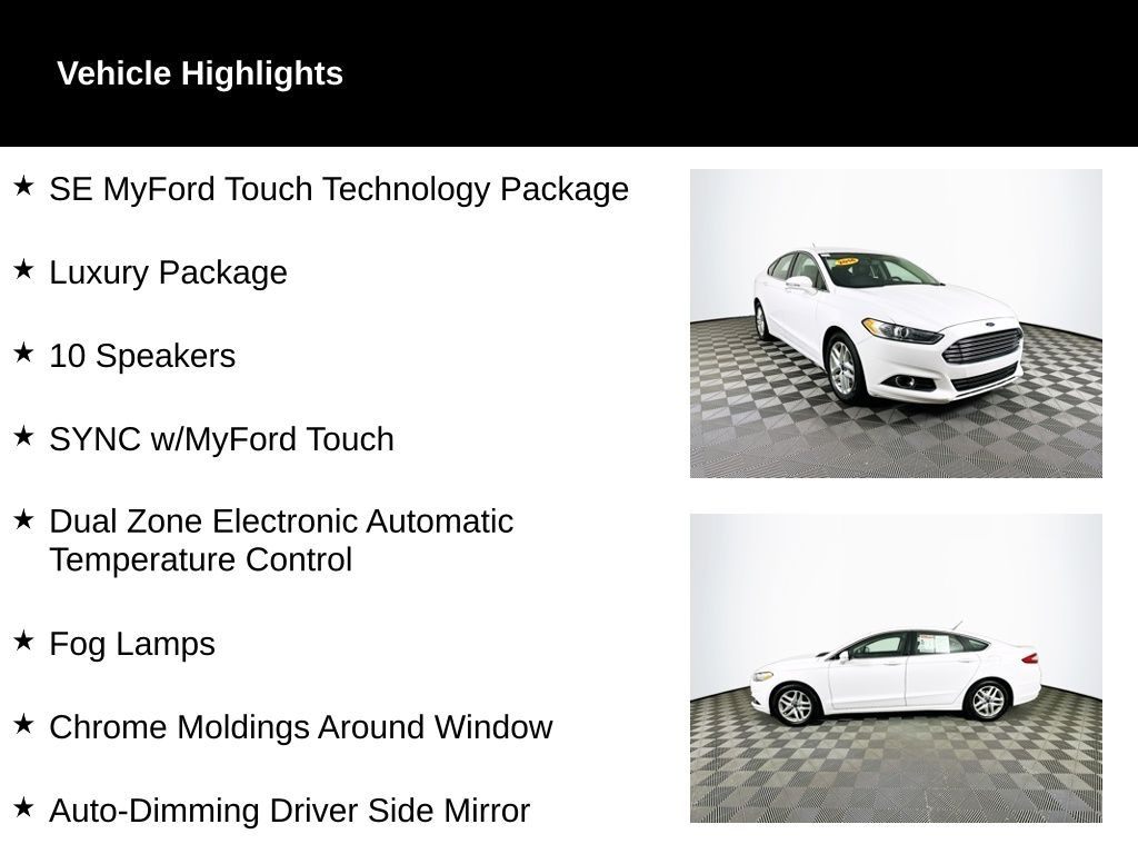 Used 2016 Ford Fusion SE Sedan