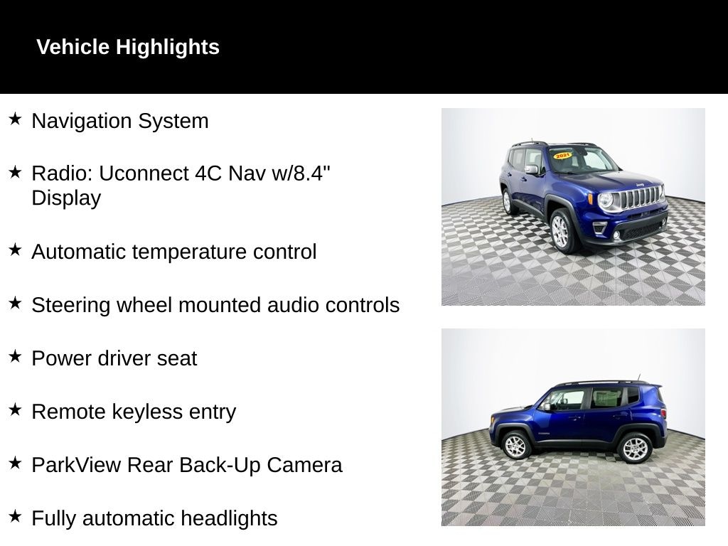 Used 2021 Jeep Renegade Limited SUV