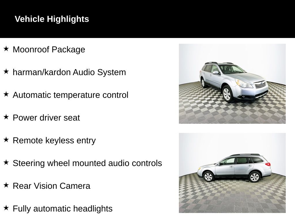 Used 2012 Subaru Outback Limited with VIN 4S4BRCKC0C3273347 for sale in Toledo, OH