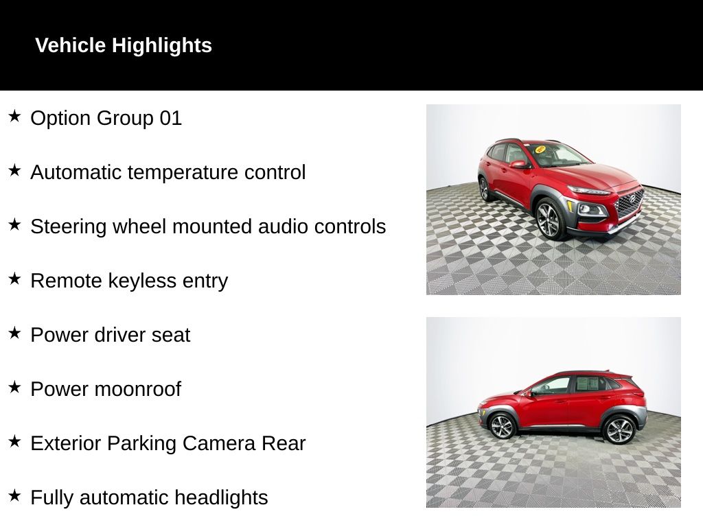 Used 2019 Hyundai Kona Limited with VIN KM8K3CA55KU331563 for sale in Toledo, OH