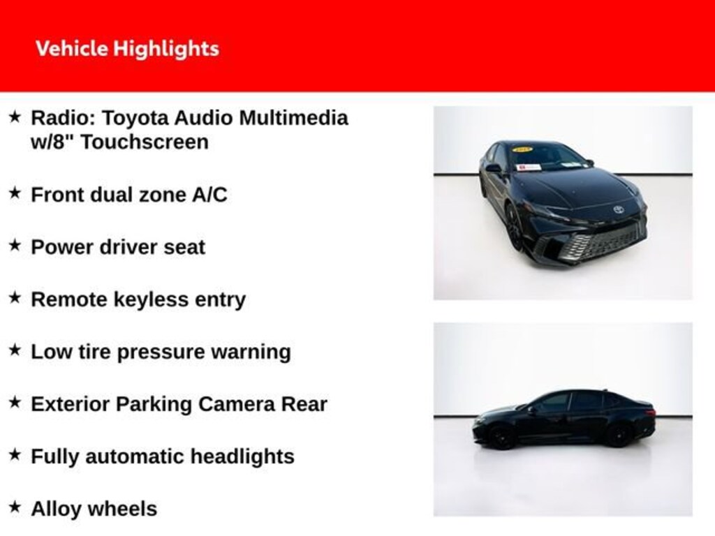 Certified 2025 Toyota Camry SE Sedan