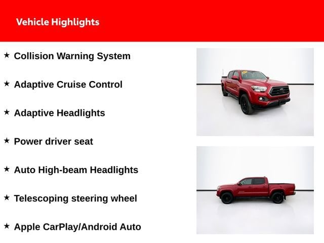 Certified 2022 Toyota Tacoma SR5 with VIN 3TMCZ5AN1NM479589 for sale in Maumee, OH