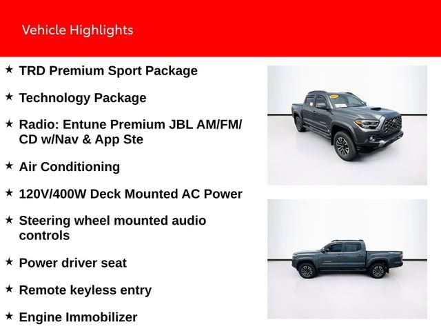 Certified 2021 Toyota Tacoma TRD Sport with VIN 3TMCZ5AN4MM432085 for sale in Maumee, OH