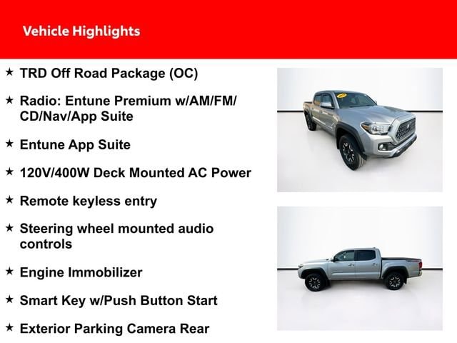 Certified 2019 Toyota Tacoma TRD Off Road with VIN 3TMCZ5AN9KM248810 for sale in Maumee, OH