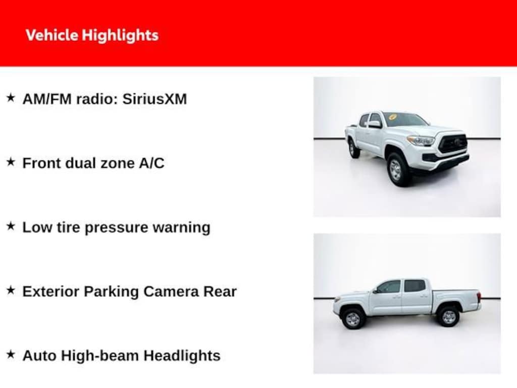Certified 2023 Toyota Tacoma SR Truck Double Cab