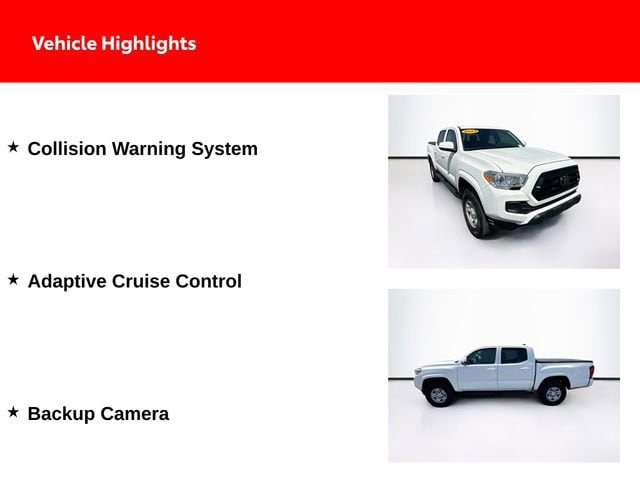Certified 2022 Toyota Tacoma SR with VIN 3TMCZ5AN7NM455054 for sale in Maumee, OH