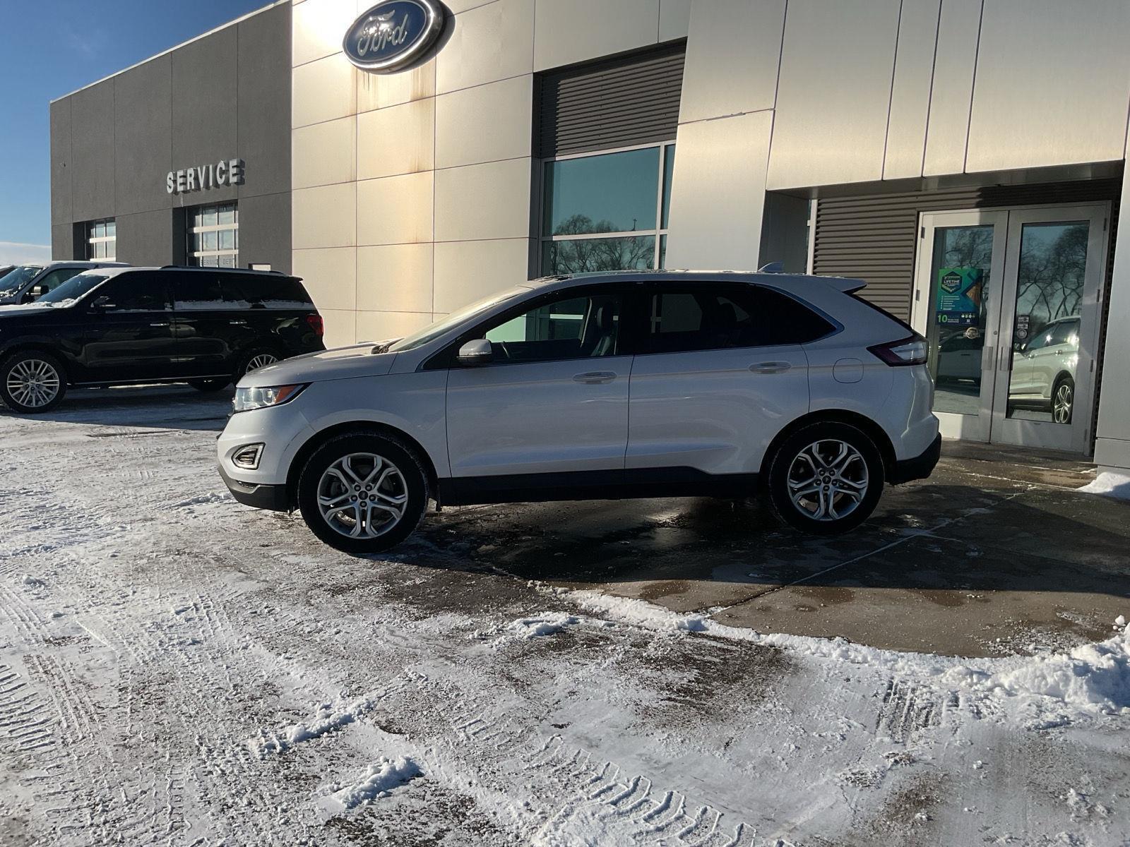 Used 2015 Ford Edge Titanium with VIN 2FMPK4K95FBB59837 for sale in Paynesville, Minnesota
