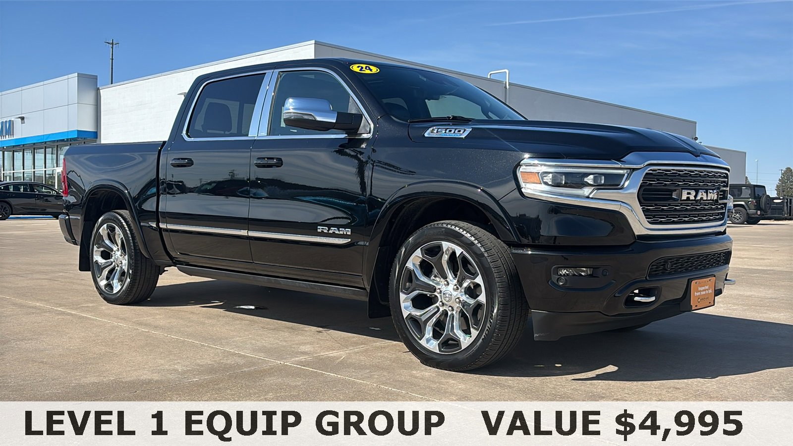 Used 2024 RAM Ram 1500 Pickup Limited with VIN 1C6SRFHT3RN186351 for sale in Galesburg, IL