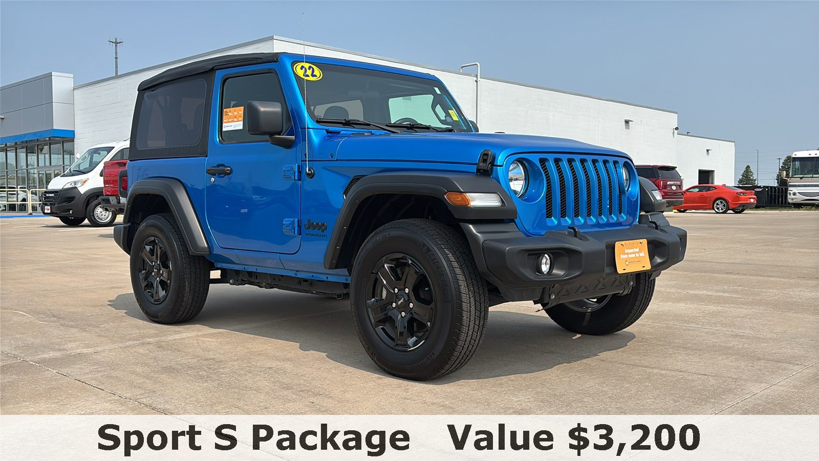 Used 2022 Jeep Wrangler Sport S with VIN 1C4HJXAG5NW271211 for sale in Galesburg, IL