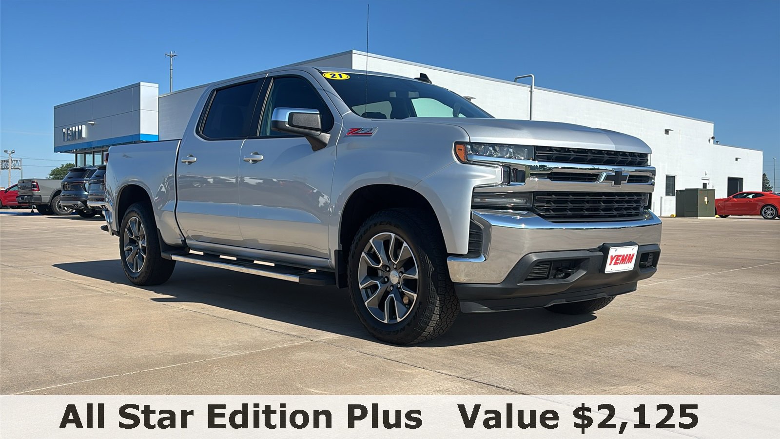 Certified 2021 Chevrolet Silverado 1500 LT with VIN 1GCUYDED4MZ140454 for sale in Galesburg, IL