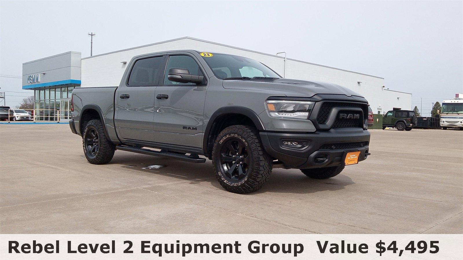 Used 2023 RAM Ram 1500 Pickup Rebel with VIN 1C6SRFLT1PN665212 for sale in Galesburg, IL
