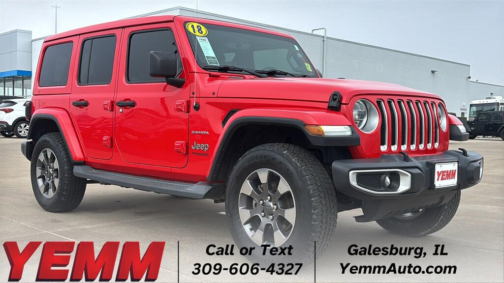 Used 2018 Jeep Wrangler Unlimited Sahara SUV