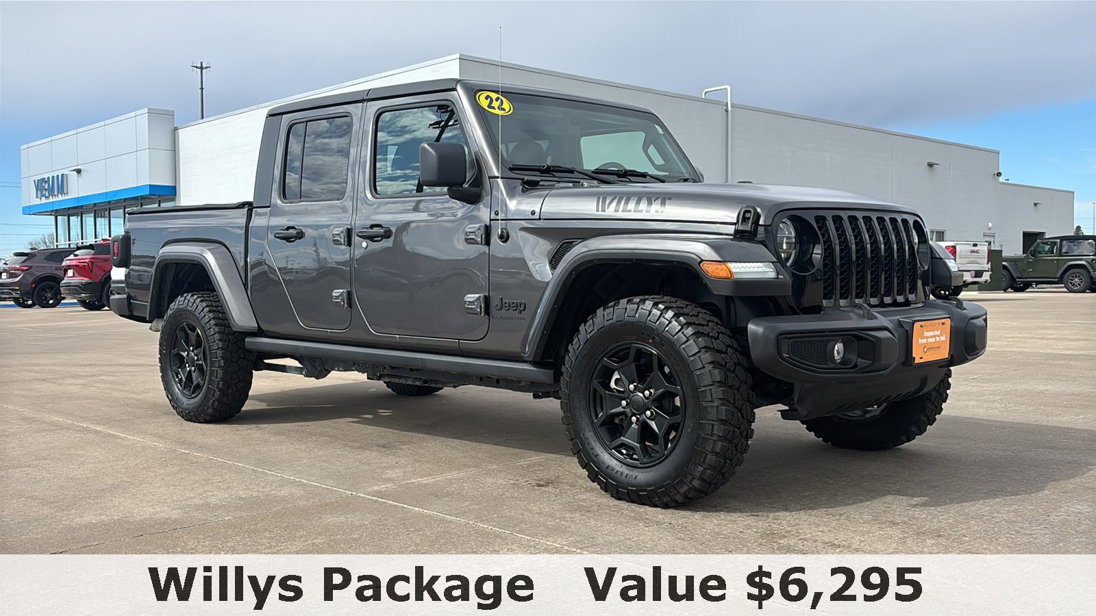 Used 2022 Jeep Gladiator WILLYS with VIN 1C6JJTAM4NL131658 for sale in Galesburg, IL