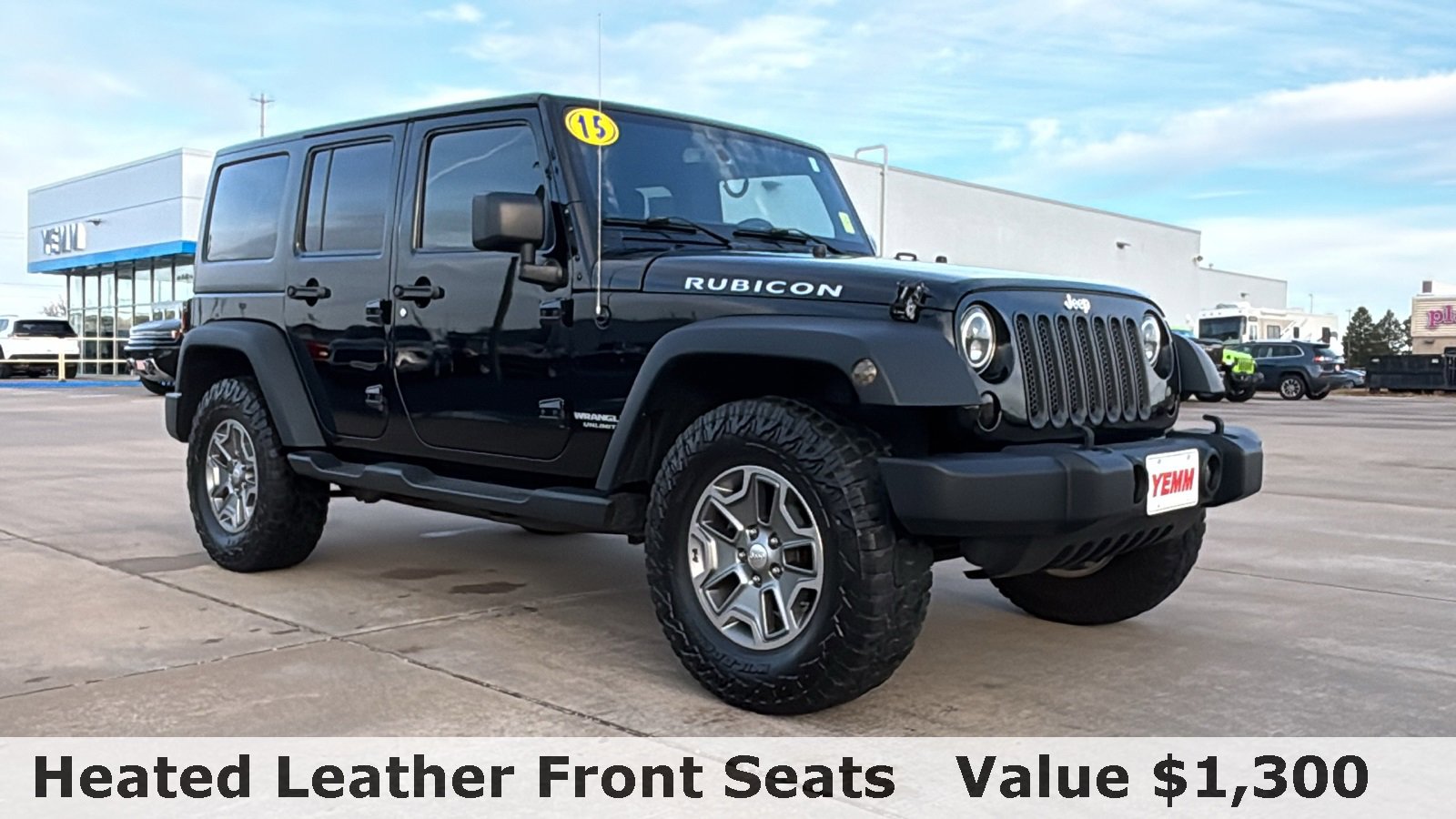 Used 2015 Jeep Wrangler Unlimited Rubicon with VIN 1C4HJWFG7FL512319 for sale in Galesburg, IL