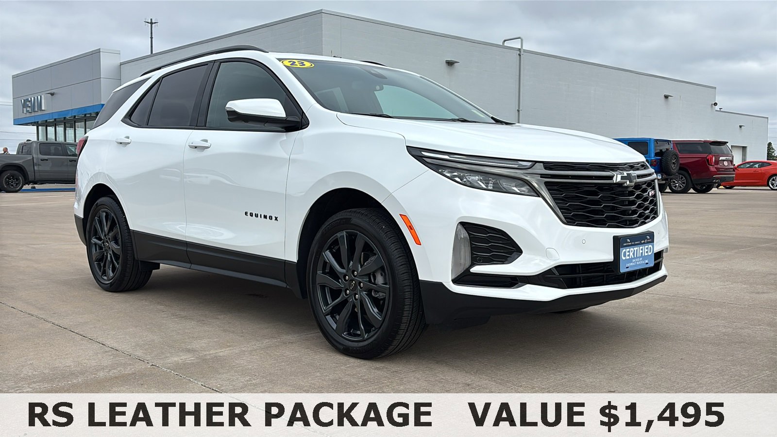 Certified 2023 Chevrolet Equinox RS with VIN 3GNAXWEG7PS110871 for sale in Galesburg, IL