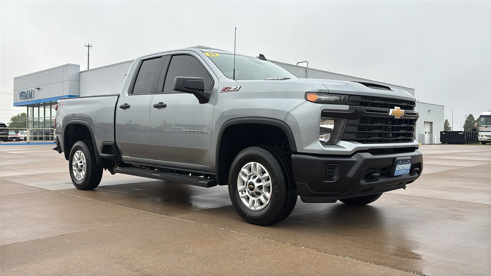 Certified 2024 Chevrolet Silverado 2500HD Work Truck with VIN 1GC5YLE70RF365620 for sale in Galesburg, IL