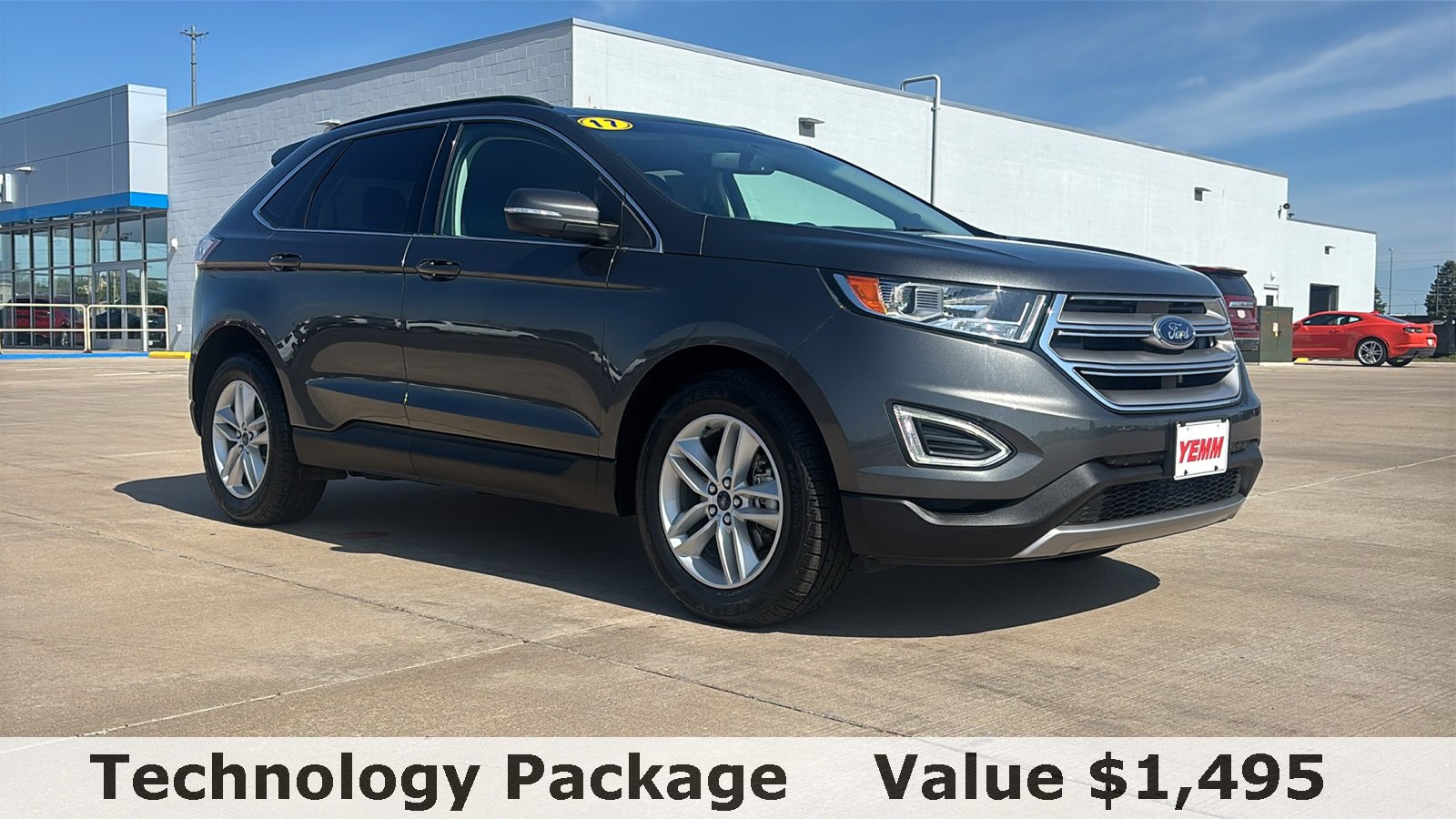 Used 2017 Ford Edge SEL with VIN 2FMPK3J97HBC62661 for sale in Galesburg, IL