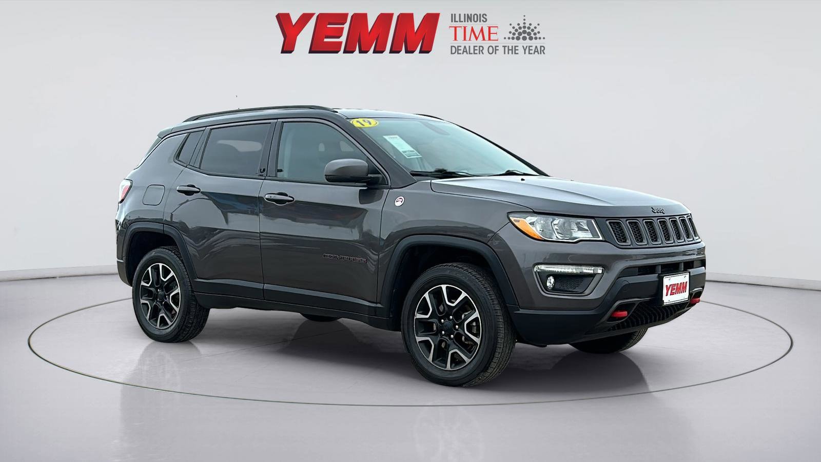 Used 2019 Jeep Compass Trailhawk with VIN 3C4NJDDB1KT752446 for sale in Galesburg, IL