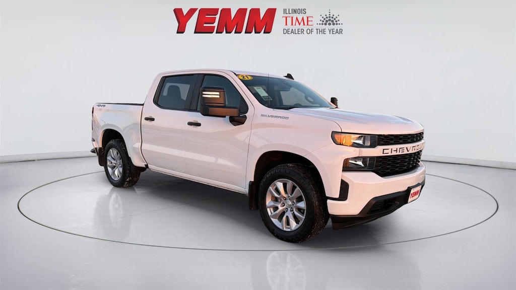 Used 2021 Chevrolet Silverado 1500 Custom Truck Crew Cab