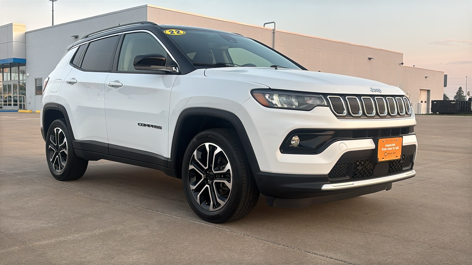 Used 2022 Jeep Compass Limited with VIN 3C4NJDCBXNT154264 for sale in Galesburg, IL