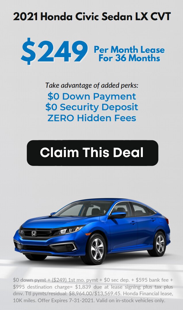 Shop Our Monthly New Car Specials Yonkers Honda