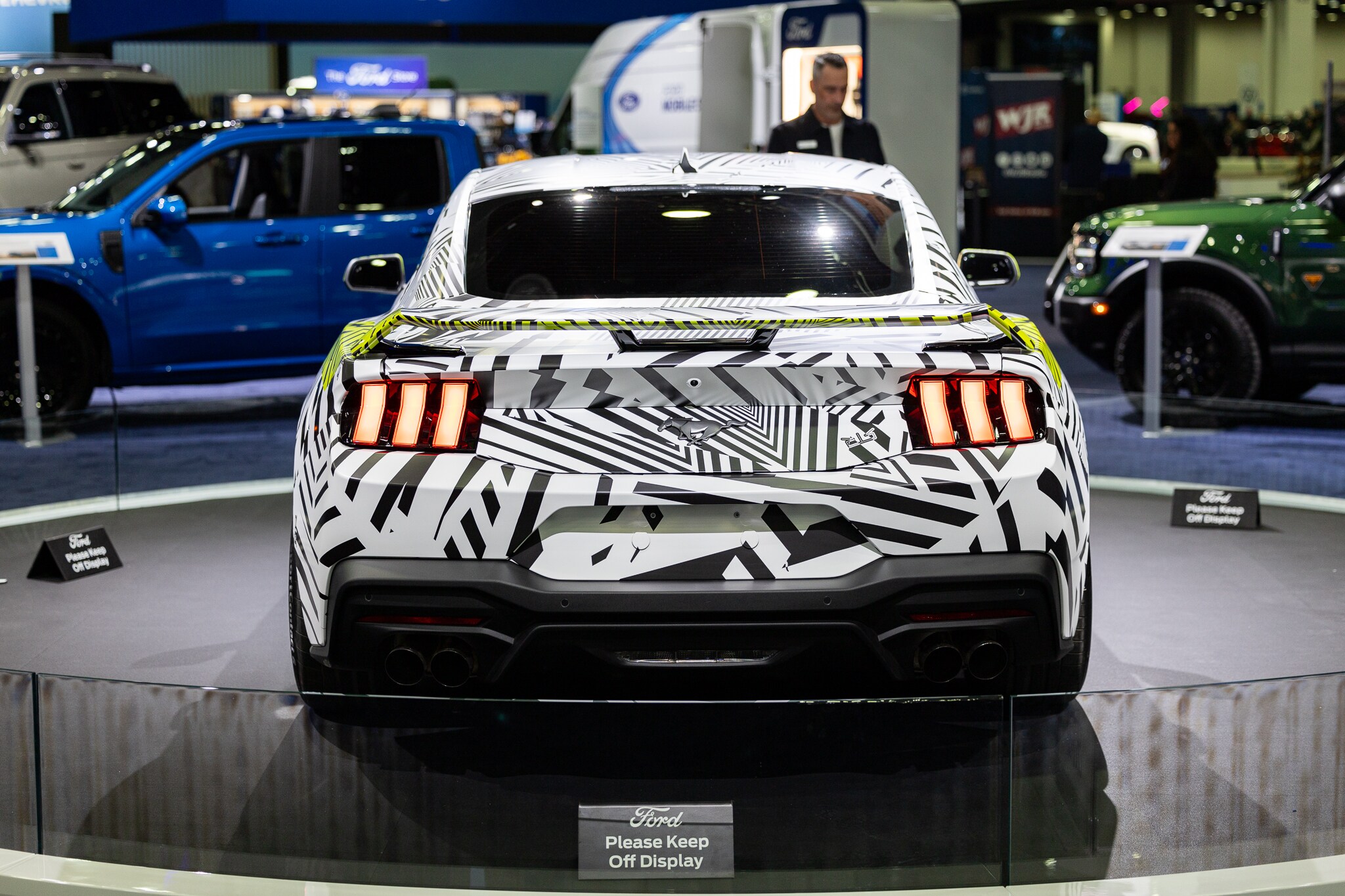 Rear view of special-edition Ford model with RTR-inspired styling