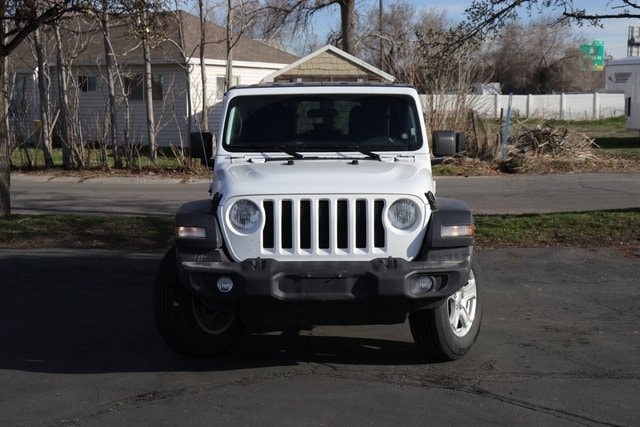 Used 2023 Jeep Wrangler 4-Door Sport S with VIN 1C4HJXDG5PW619104 for sale in Layton, UT