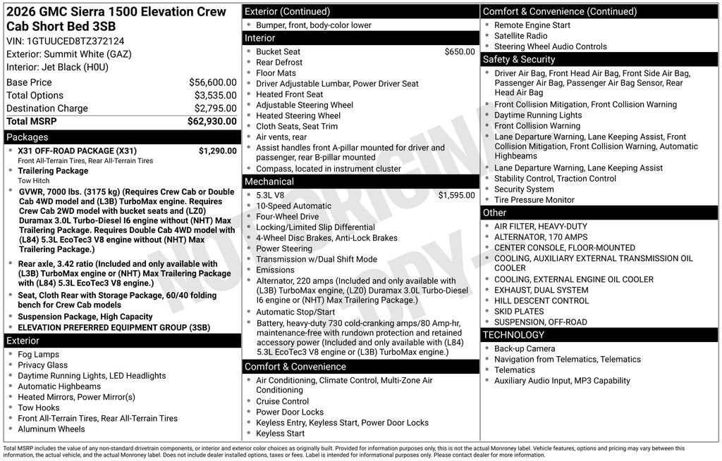2026 GMC Sierra 1500 Elevation - Photo 4