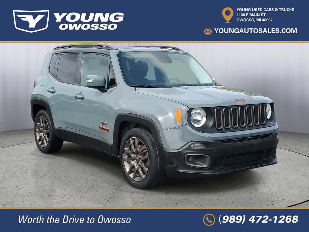 Used 2016 Jeep Renegade 75th Anniversary Edition with VIN ZACCJABW0GPD73271 for sale in Owosso, MI