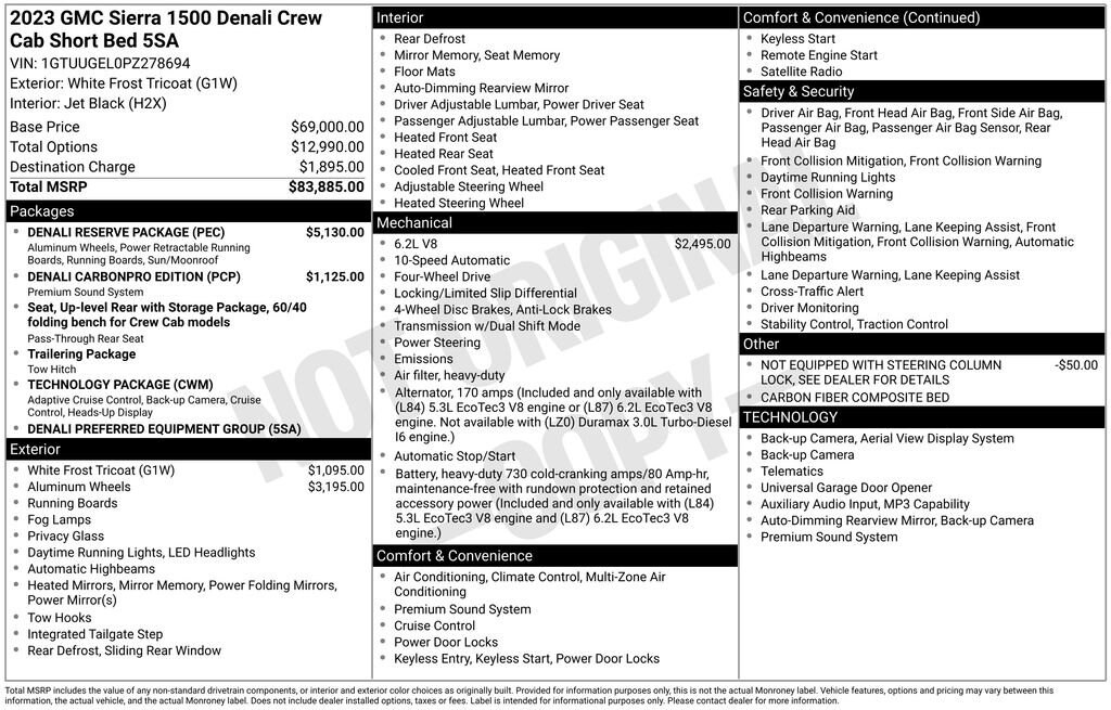 Used 2023 GMC Sierra 1500 Denali Truck