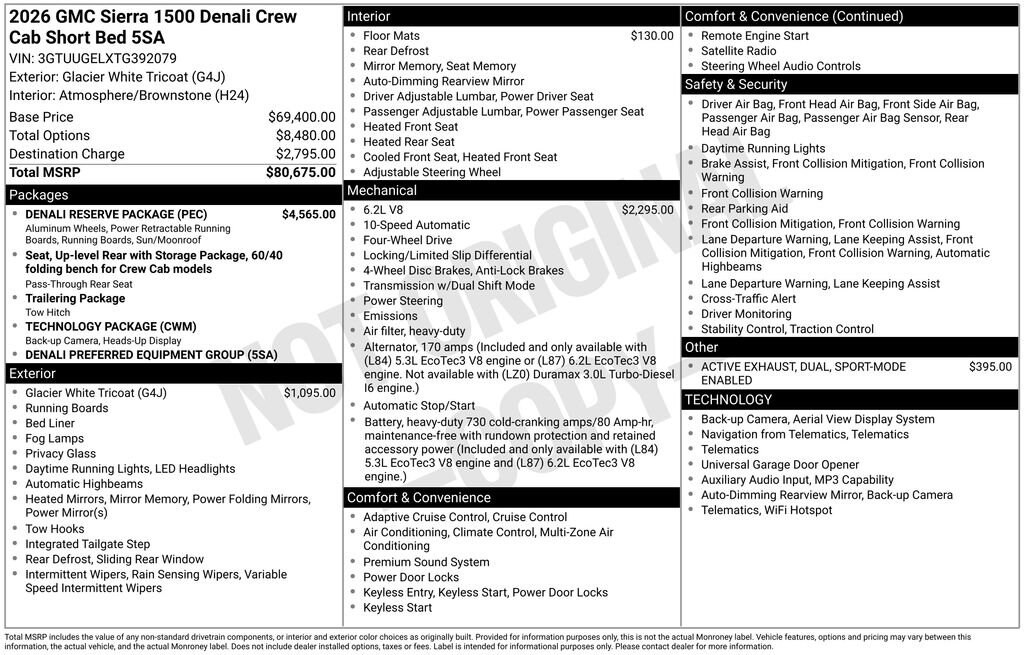 New 2026 GMC Sierra 1500 Denali Truck