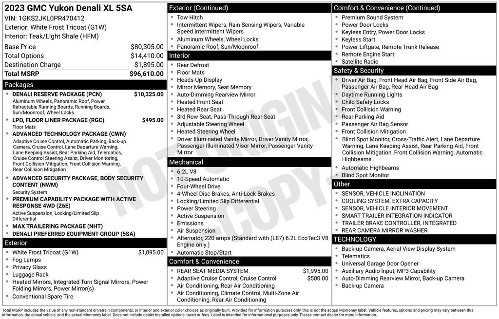 Used 2023 GMC Yukon XL Denali SUV