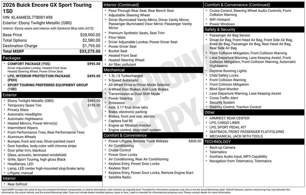 2026 Buick Encore GX Sport Touring's photo