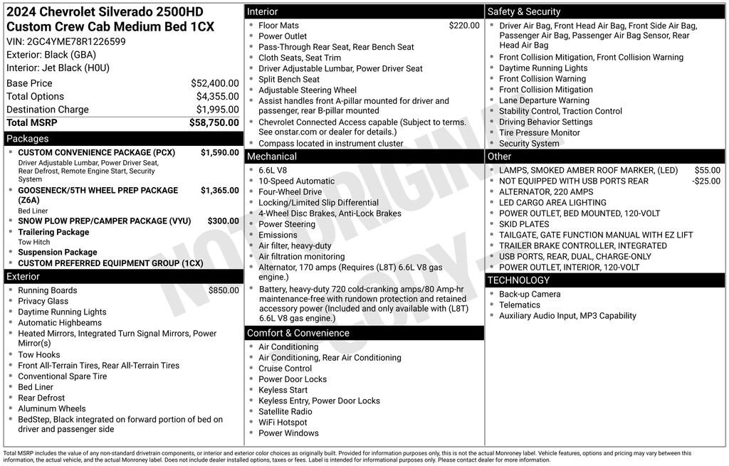 Used 2024 Chevrolet Silverado 2500 HD Custom Truck