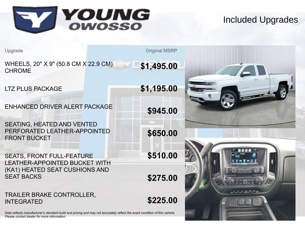 Used 2018 Chevrolet Silverado 1500 LTZ Truck