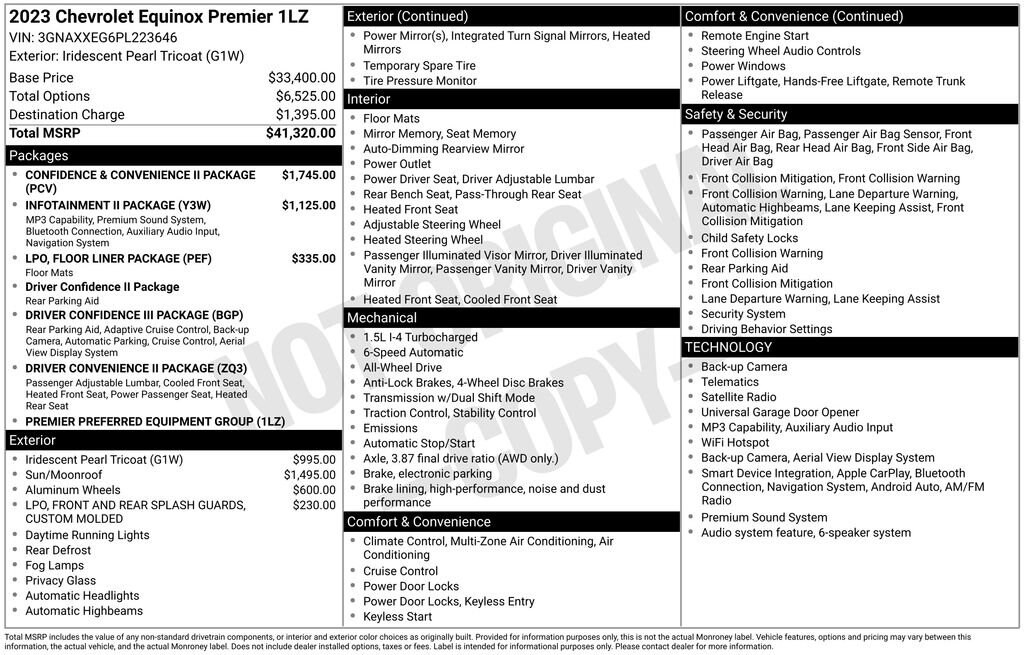 Used 2023 Chevrolet Equinox Premier SUV