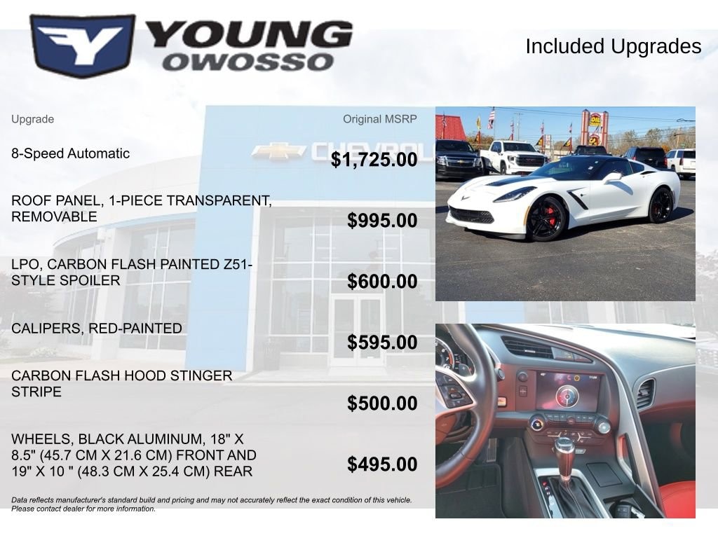 Used 2016 Chevrolet Corvette Stingray 1LT Performance