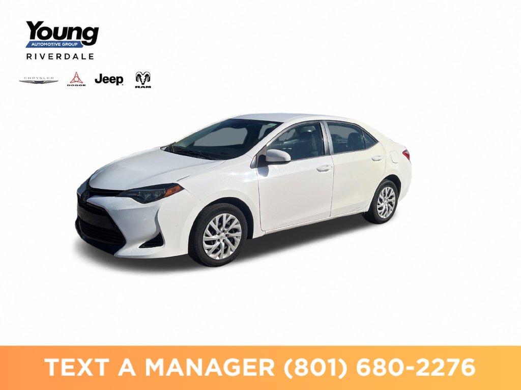 Used 2018 Toyota Corolla LE with VIN 5YFBURHE9JP845583 for sale in Riverdale, UT