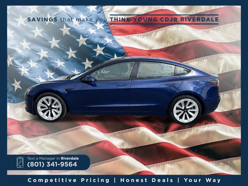 Used 2021 Tesla Model 3 Base with VIN 5YJ3E1EB7MF064865 for sale in Riverdale, UT