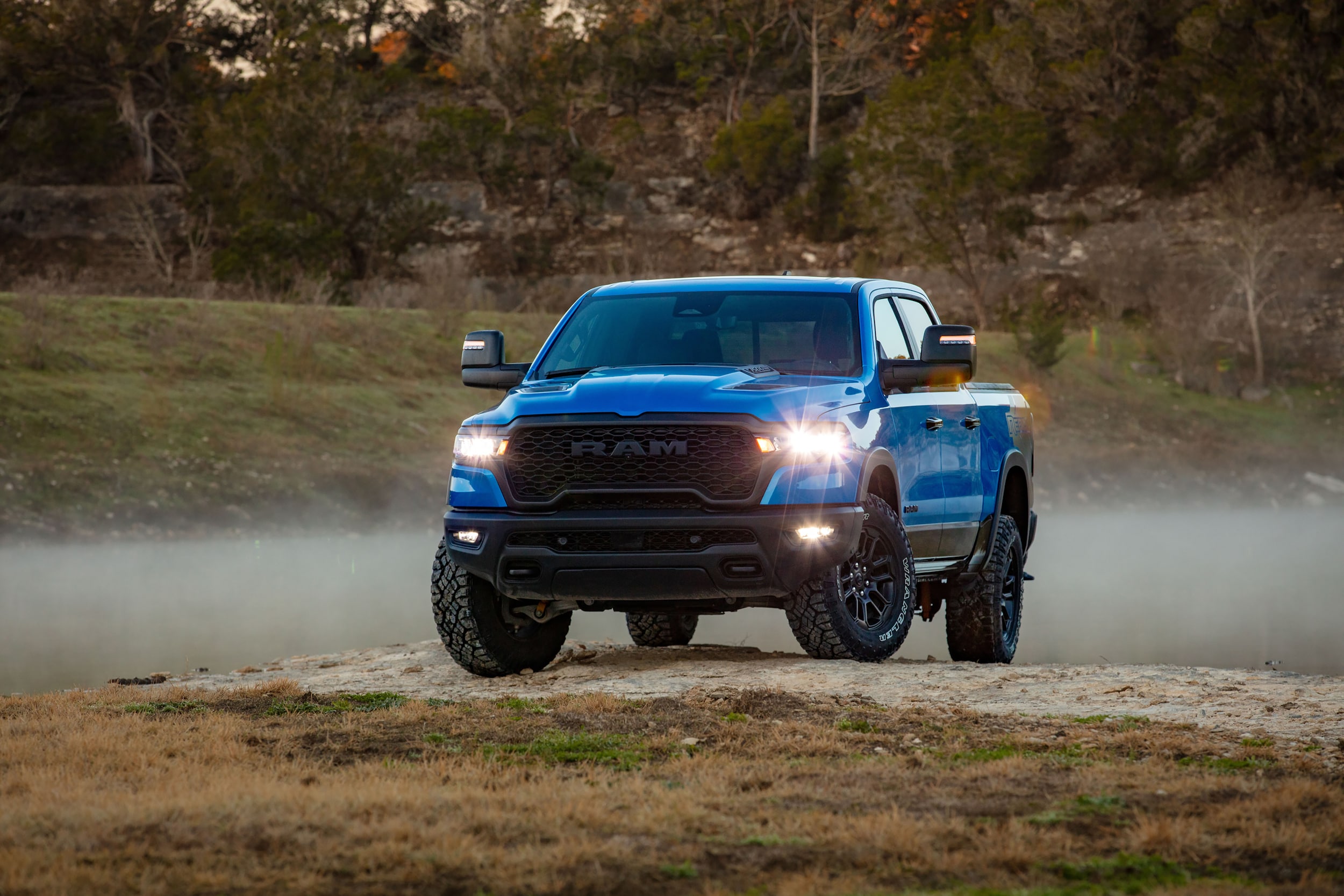 Blue Dodge truck