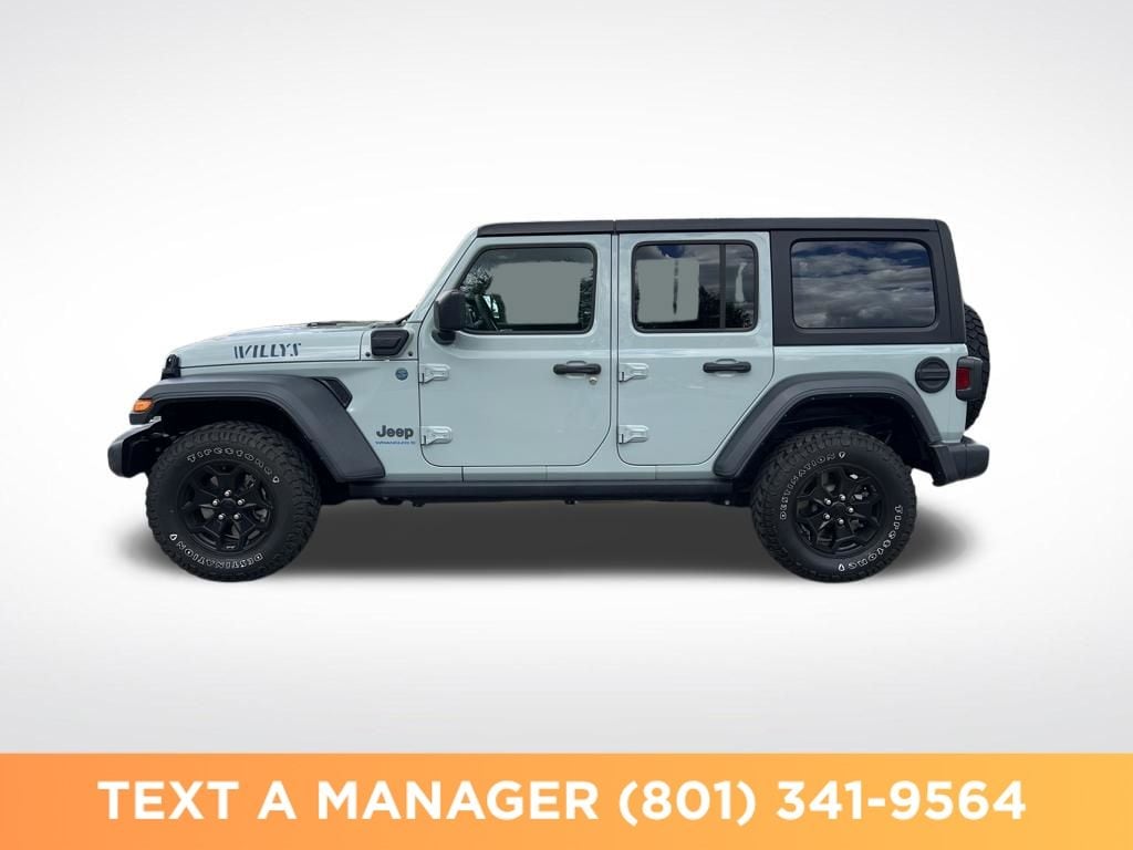 Used 2023 Jeep Wrangler 4xe Willys 4XE with VIN 1C4JJXN60PW621141 for sale in Riverdale, UT