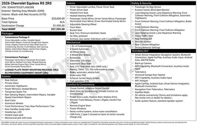 2026 Chevrolet Equinox RS - Photo 28