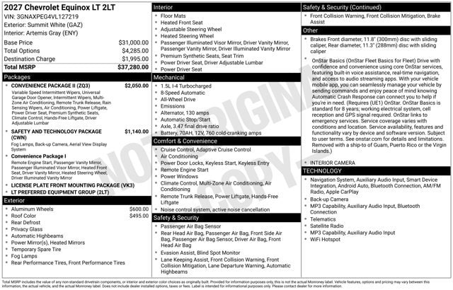 2027 Chevrolet Equinox LT - Photo 28