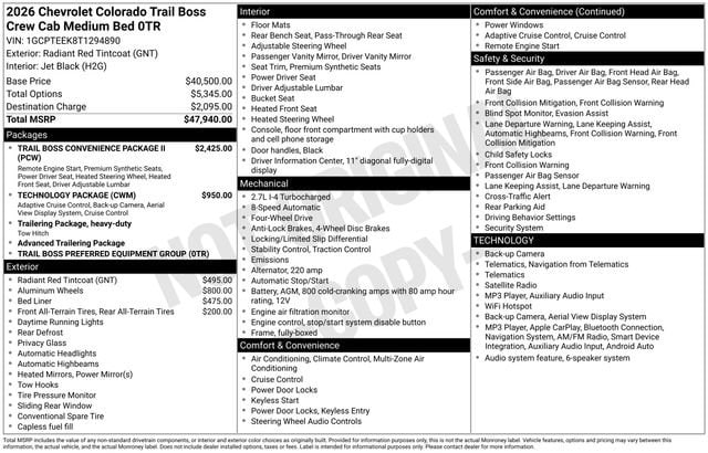 2026 Chevrolet Colorado Trail Boss - Photo 26
