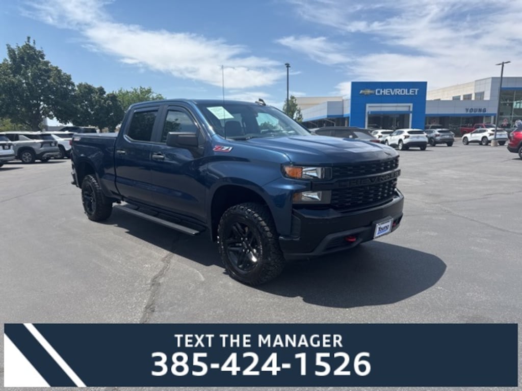 Used 2021 Chevrolet Silverado 1500 Custom Trail Boss Truck Crew Cab