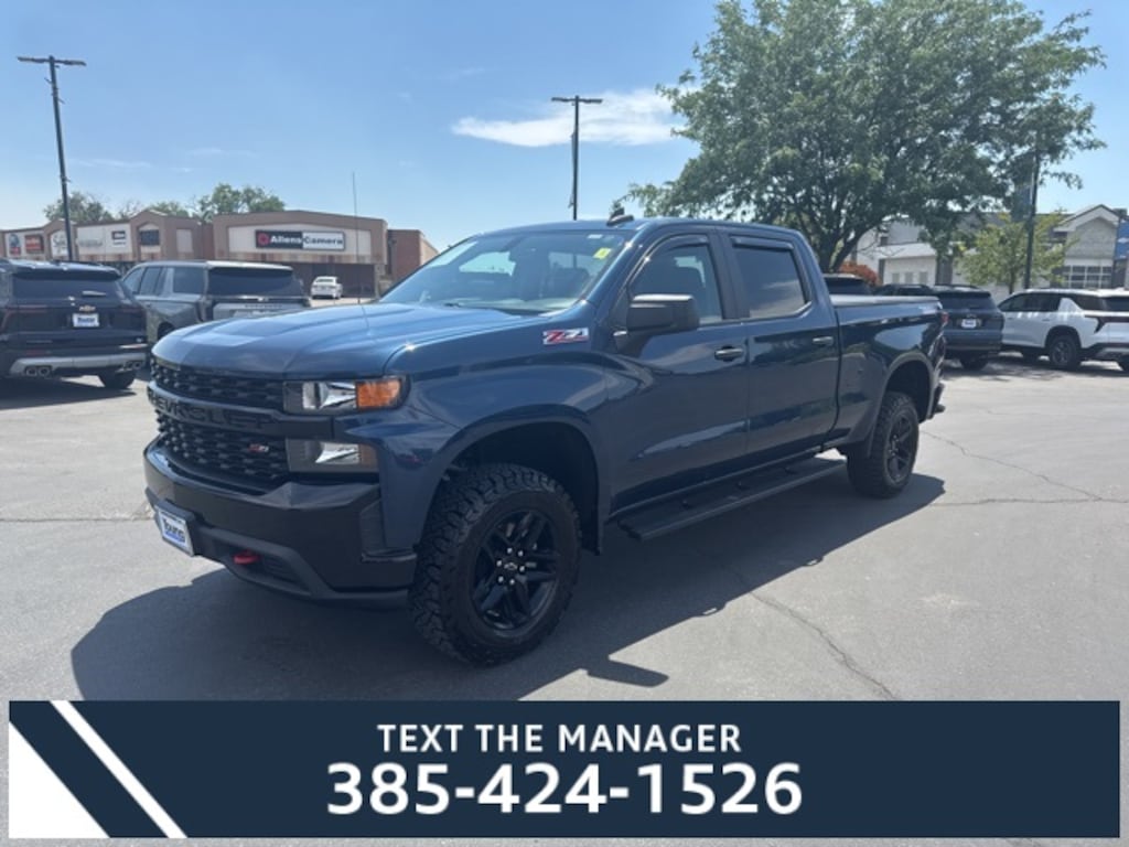 Used 2021 Chevrolet Silverado 1500 Custom Trail Boss Truck Crew Cab
