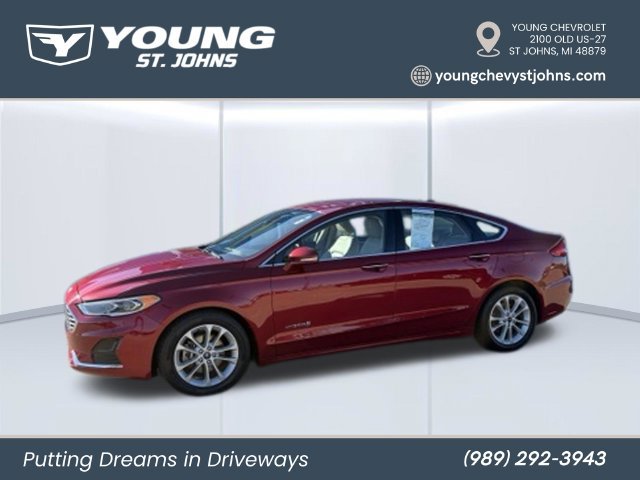 Used 2019 Ford Fusion Hybrid SEL with VIN 3FA6P0MU3KR137347 for sale in Saint Johns, MI