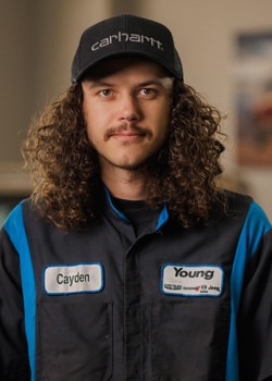 Staff member Cayden Sellers from 9e8aa349dfed