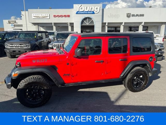 Used 2021 Jeep Wrangler Unlimited Willys SUV