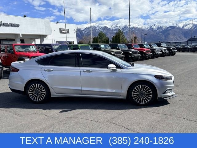 Used 2018 Ford Fusion Titanium with VIN 3FA6P0D98JR225563 for sale in Layton, UT